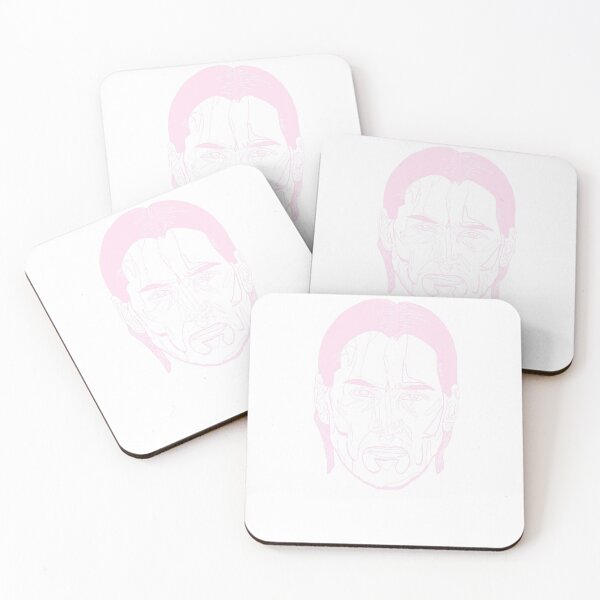 Item preview, Keanu Reeves Contour (pink on white) designed and sold by H3LL0PPL.