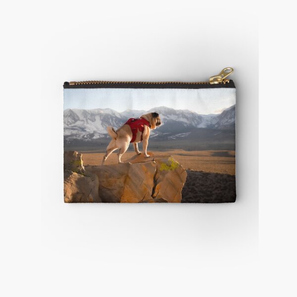 Item preview, Majestic Mountain Pug Plans His Summits designed and sold by pugventurephoto.