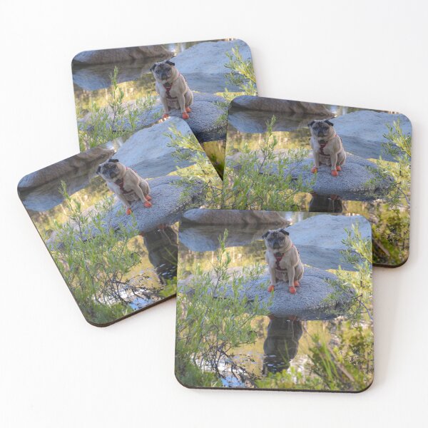 Item preview, Private Pug Island Among the Mountains designed and sold by pugventurephoto.
