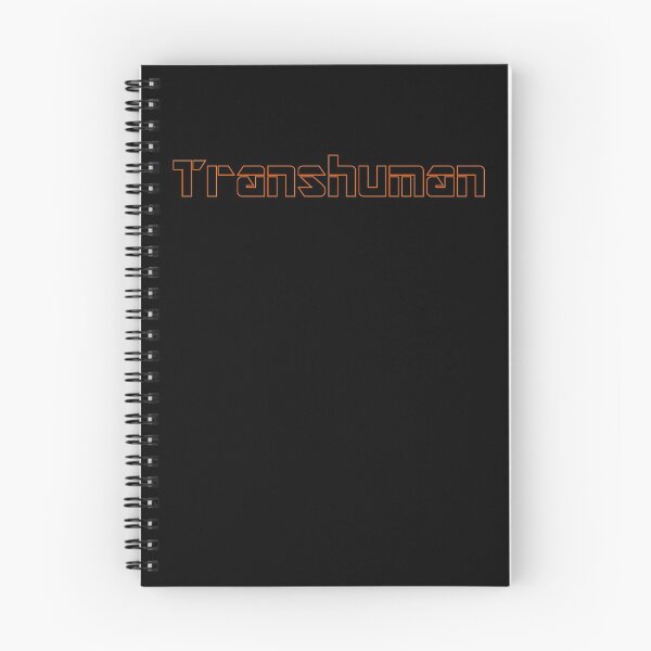 Item preview, Transhuman Orange Outline on Black Background designed and sold by GenerationByte.