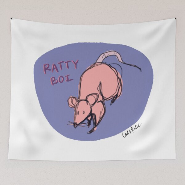 Item preview, "Ratty Boi" Rat designed and sold by cass-ketch.