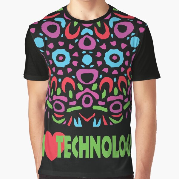 Floral Abstract Multi Colour Mandala 5b Graphic T-Shirt