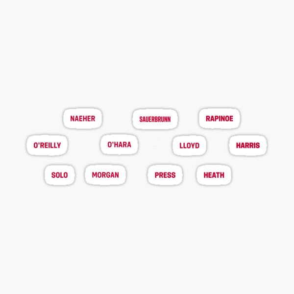 USWNT sticker pack Sticker