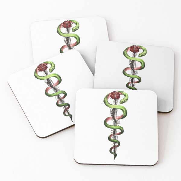 Item preview, Rod of Asclepius medical symbol artwork designed and sold by katpowell.