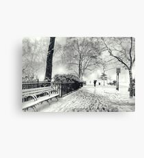 Winter Night - Madison Square Park - New York City Canvas Print