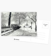 Winter Night - Madison Square Park - New York City Postcards