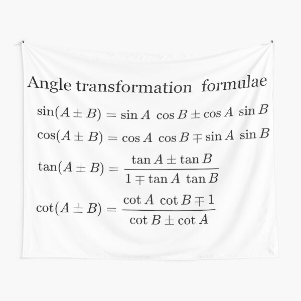#Angle #Transformation #Formulae Tapestry