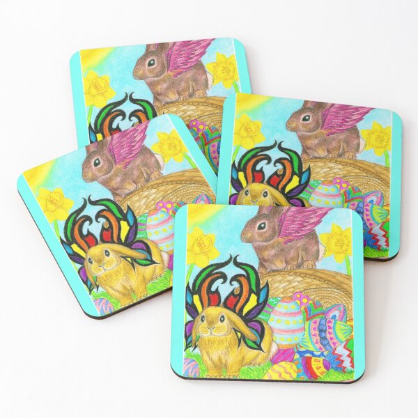 Item preview, Easter bunnies with wings designed and sold by Melanie Jeyakkumar.