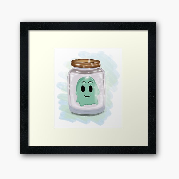 Ghost in a jar Framed Art Print