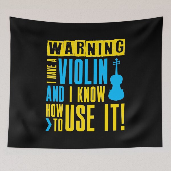 Item preview, Warning I Have A Violin I Know How To Use It Orchestra designed and sold by phoxydesign.