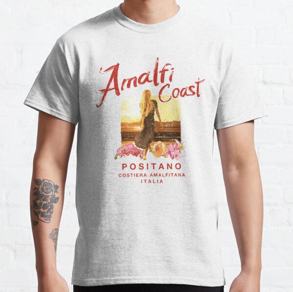 Positano-Camiseta italiana de la Costa de Amalfi para mujer, limones  italianos, suave y cómoda, Henley, estampada, regalo personalizado