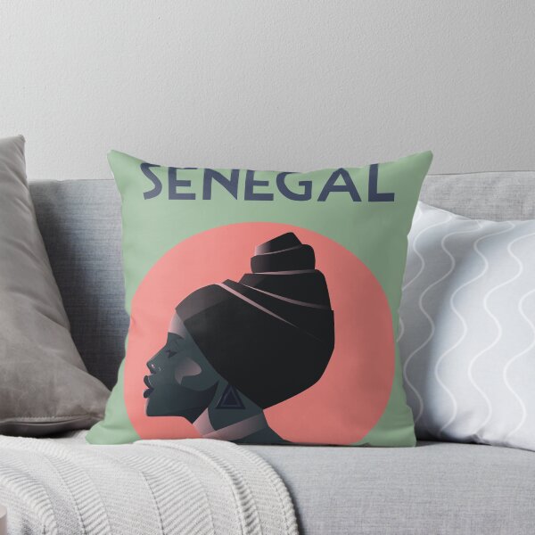 Item preview, Senegal travel poster illustration print wall art designed and sold by Arctic frame studio.