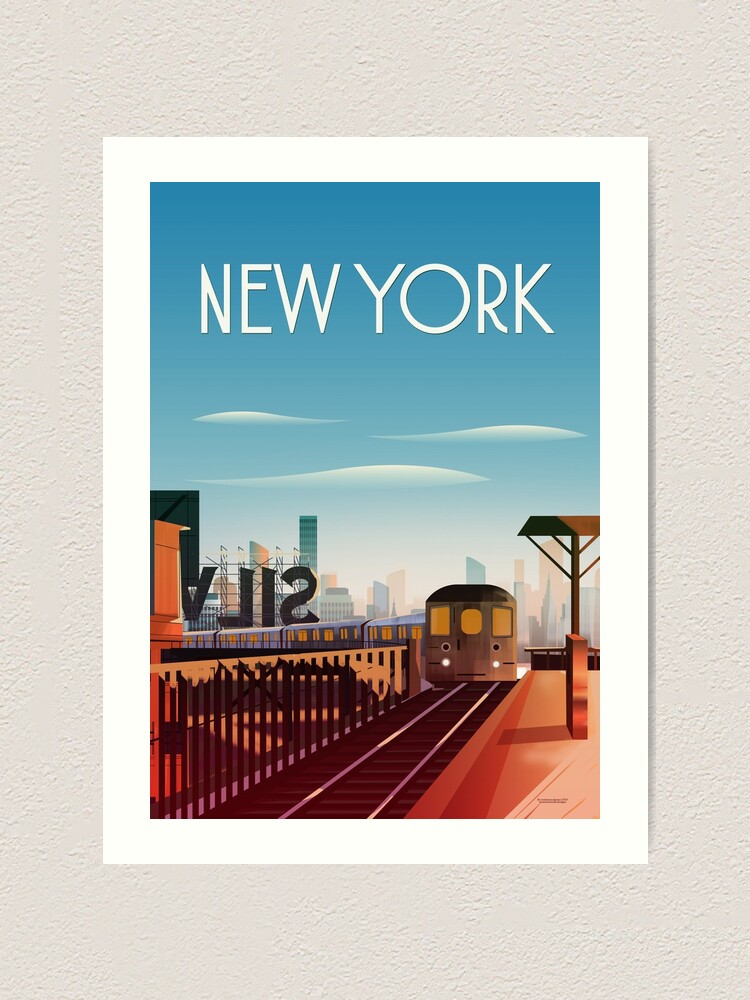 New York Travel Ads (Vintage Art) Posters & Wall Art Prints