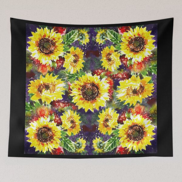 Aperçu de l'œuvre Impressionistic Sunflowers Pattern créée et vendue par Irina Sztukowski.