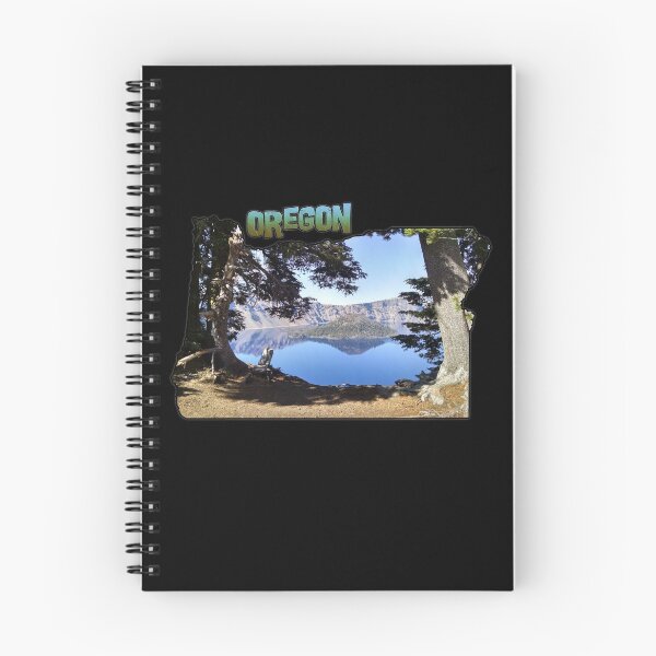 Item preview, Oregon State Outline (Crater Lake & Wizard Island) designed and sold by gorff.