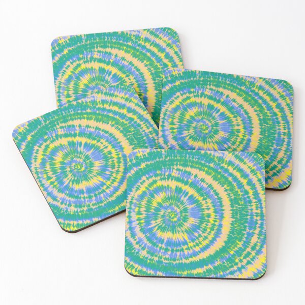 Item preview, High Contrast Yellow, Blue and Greens Tie Dye designed and sold by TheTarotShop.