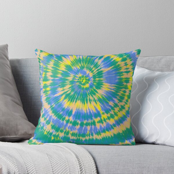 Item preview, High Contrast Yellow, Blue and Greens Tie Dye designed and sold by TheTarotShop.