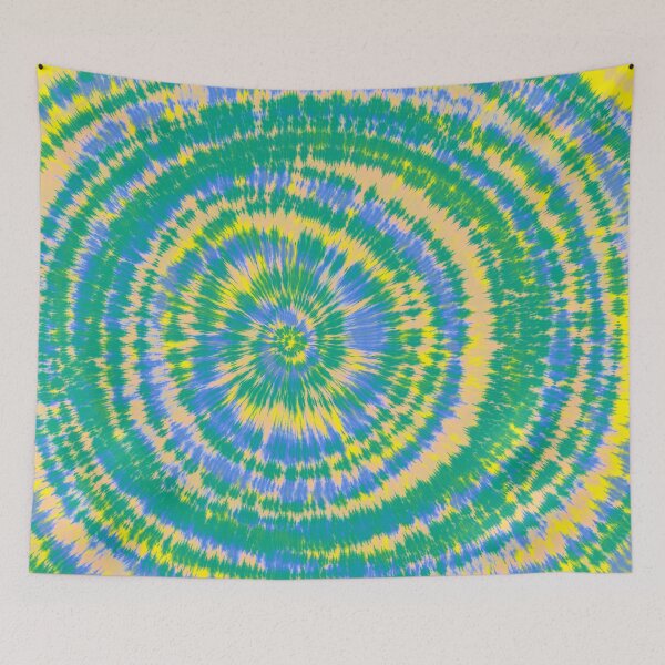 Item preview, High Contrast Yellow, Blue and Greens Tie Dye designed and sold by TheTarotShop.