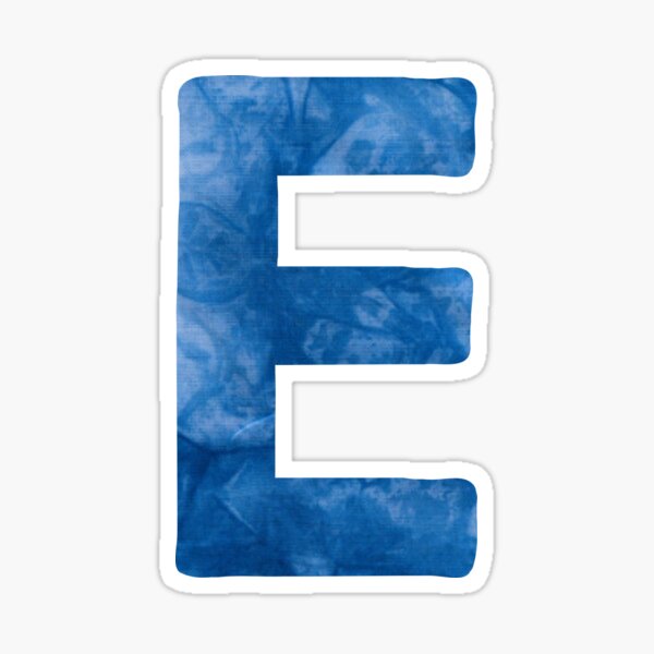 Blue Letter E Stickers for Sale