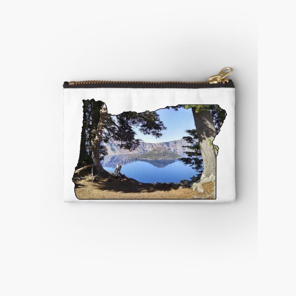 Item preview, Oregon State Outline (Crater Lake & Wizard Island) designed and sold by gorff.