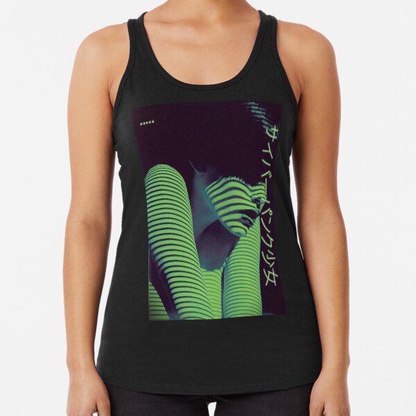 Cyberpunk Girl~サイバーパンク少女 Racerback Tank Top