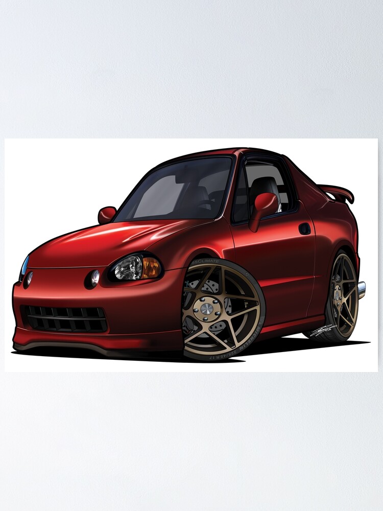 1993 Honda Del Sol Poster By Rcjm Design Redbubble