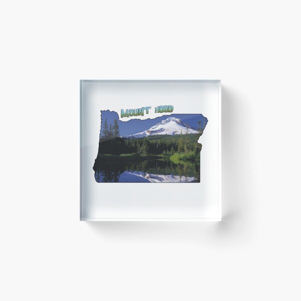 Item preview, Oregon State Outline (Mount Hood) designed and sold by gorff.