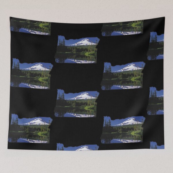 Item preview, Oregon State Outline (Mount Hood) designed and sold by gorff.