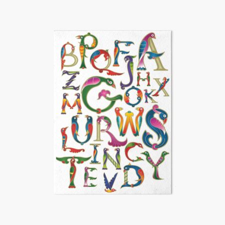 Armenian Alphabet Lowercase Art Board Print for Sale by Doopik