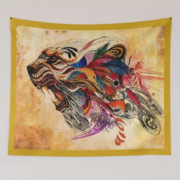 Item preview, The colours of the Lion, a mixed Media artwork designed and sold by dnlddean.