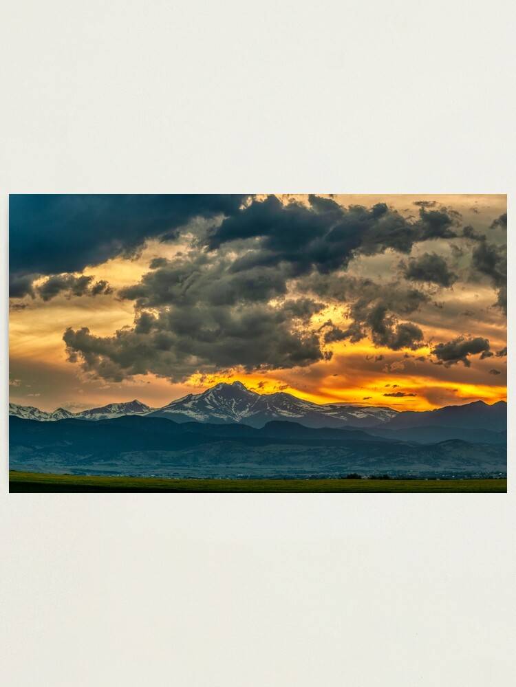 Alternate view of Cloud Kisses Longs Peak Photographic Print