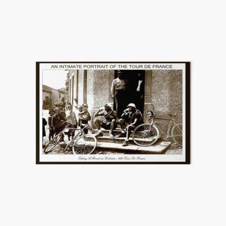 TOUR DE FRANCE; Vintage Taking A Break Print Art Board Print