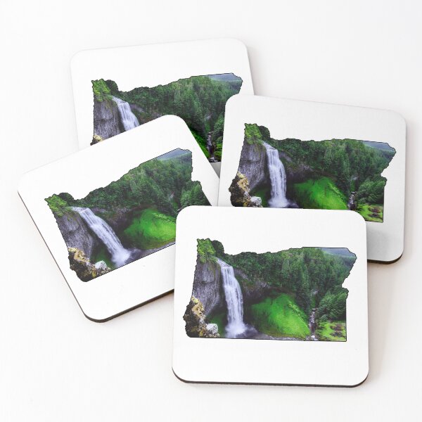 Item preview, Oregon State Outline (Salt Creek Falls) designed and sold by gorff.