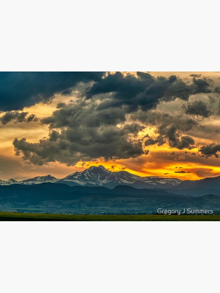 Cloud Kisses Longs Peak by nikongreg