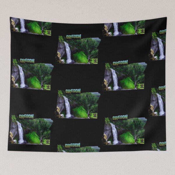 Item preview, Oregon State Outline (Salt Creek Falls) designed and sold by gorff.