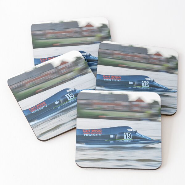 Item preview, Powerboat Racing at Oulton Broad - Formula 2 Sportsboats - Carl Wigg designed and sold by jamesknightsart.