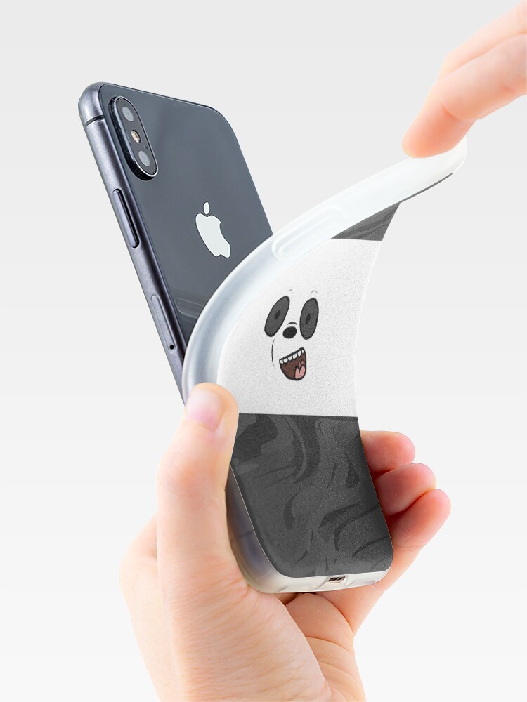 Alternate view of We Bare Bears Panda Marble iPhone Case & Cover