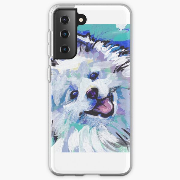 American Eskimo Bright Colorful Pop Art Samsung Galaxy Soft Case