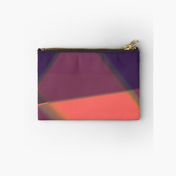 Item preview, Dark Purple Geometric Neon Coral Prism  designed and sold by Michelebuttons.