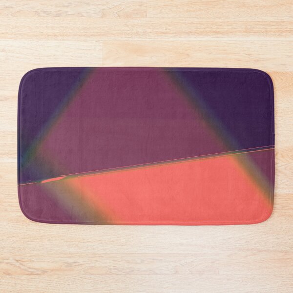 Item preview, Dark Purple Geometric Neon Coral Prism  designed and sold by Michelebuttons.