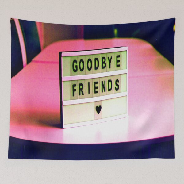 Item preview, Goodbye Friends Heard Pink designed and sold by mwagie.
