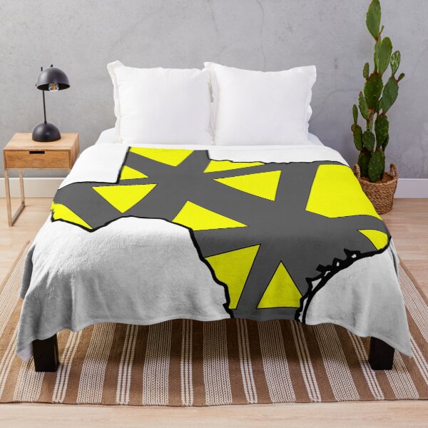 Aperçu de l'œuvre Texas State Map motif géométrique jaune et gris créée et vendue par lukaskugler.