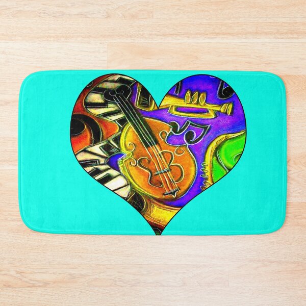Item preview, Mardi Gras Jazz Musical Heart  designed and sold by artbyomega.