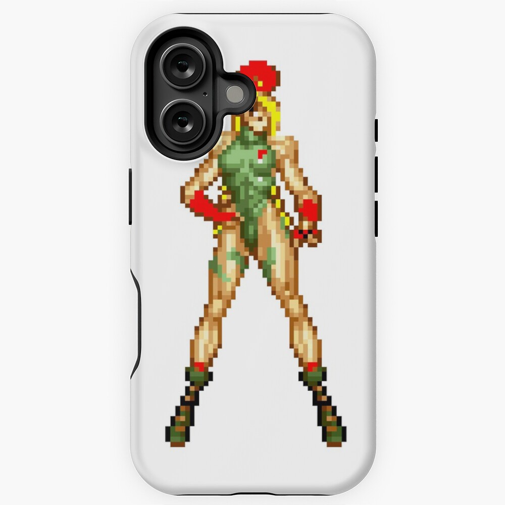 Cammy street fighter pixel sprite
