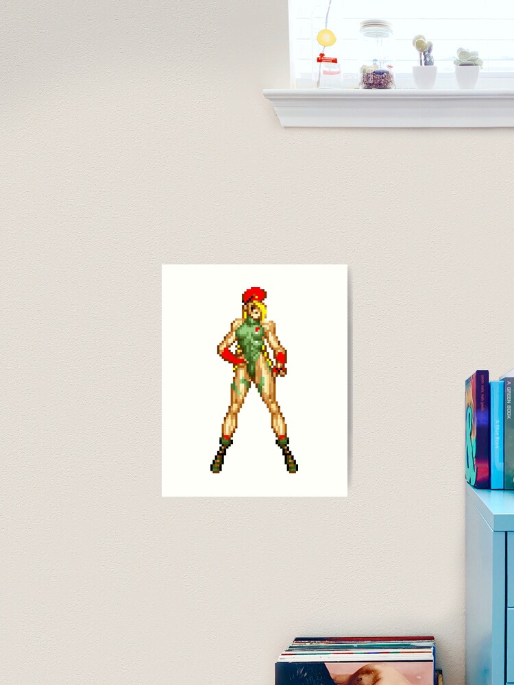 Cammy street fighter pixel sprite Greeting Card for Sale by