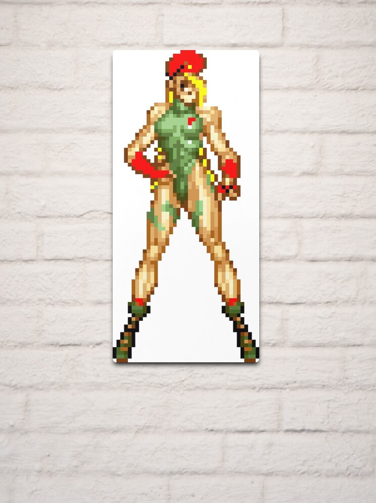 Cammy street fighter pixel sprite Metal Print for Sale by goatboyjr