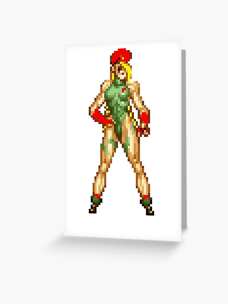 Cammy street fighter pixel sprite Greeting Card for Sale by