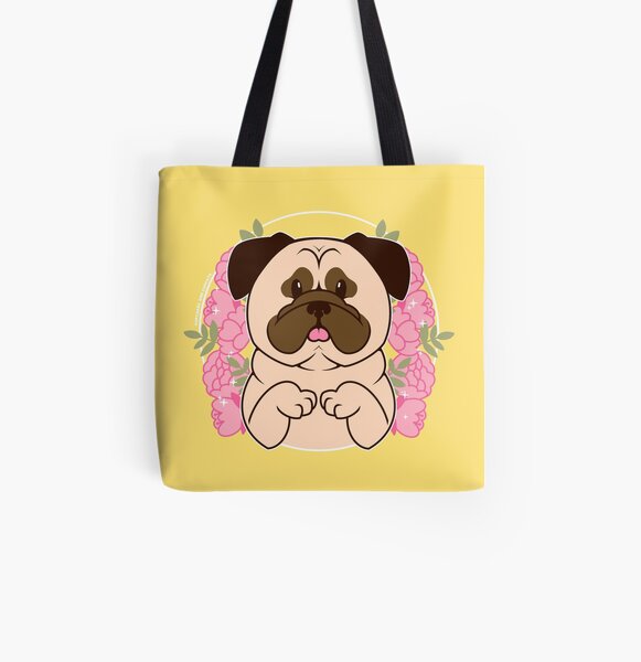 Cinnamon the Pug All Over Print Tote Bag