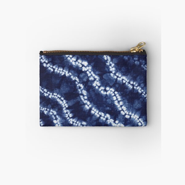 Item preview, Indigo Dyed Shibori Pattern,Traditional Japanese Tie Dye designed and sold by Michelebuttons.