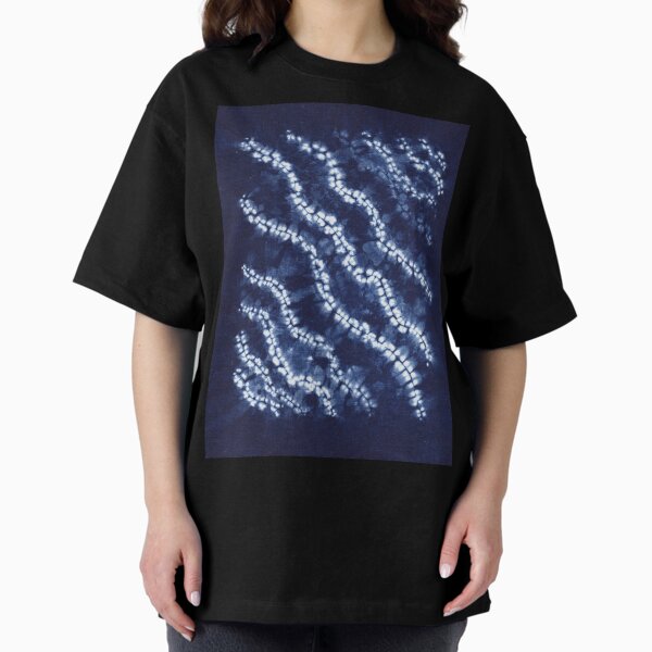 Item preview, Indigo Dyed Shibori Pattern,Traditional Japanese Tie Dye designed and sold by Michelebuttons.